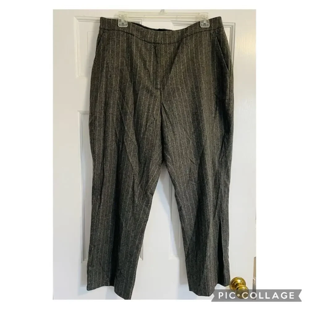J. Crew grey striped